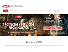 Tablet Screenshot of cmicoaxaca.org.mx